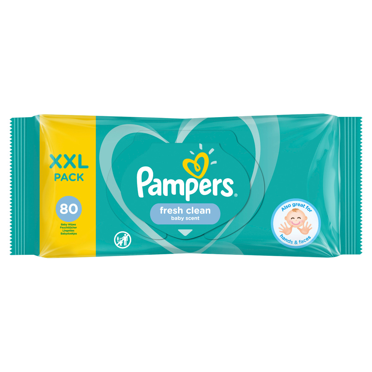 Pampers Fresh Clean XXL vlhčené ubrousky 80 ks Pampers