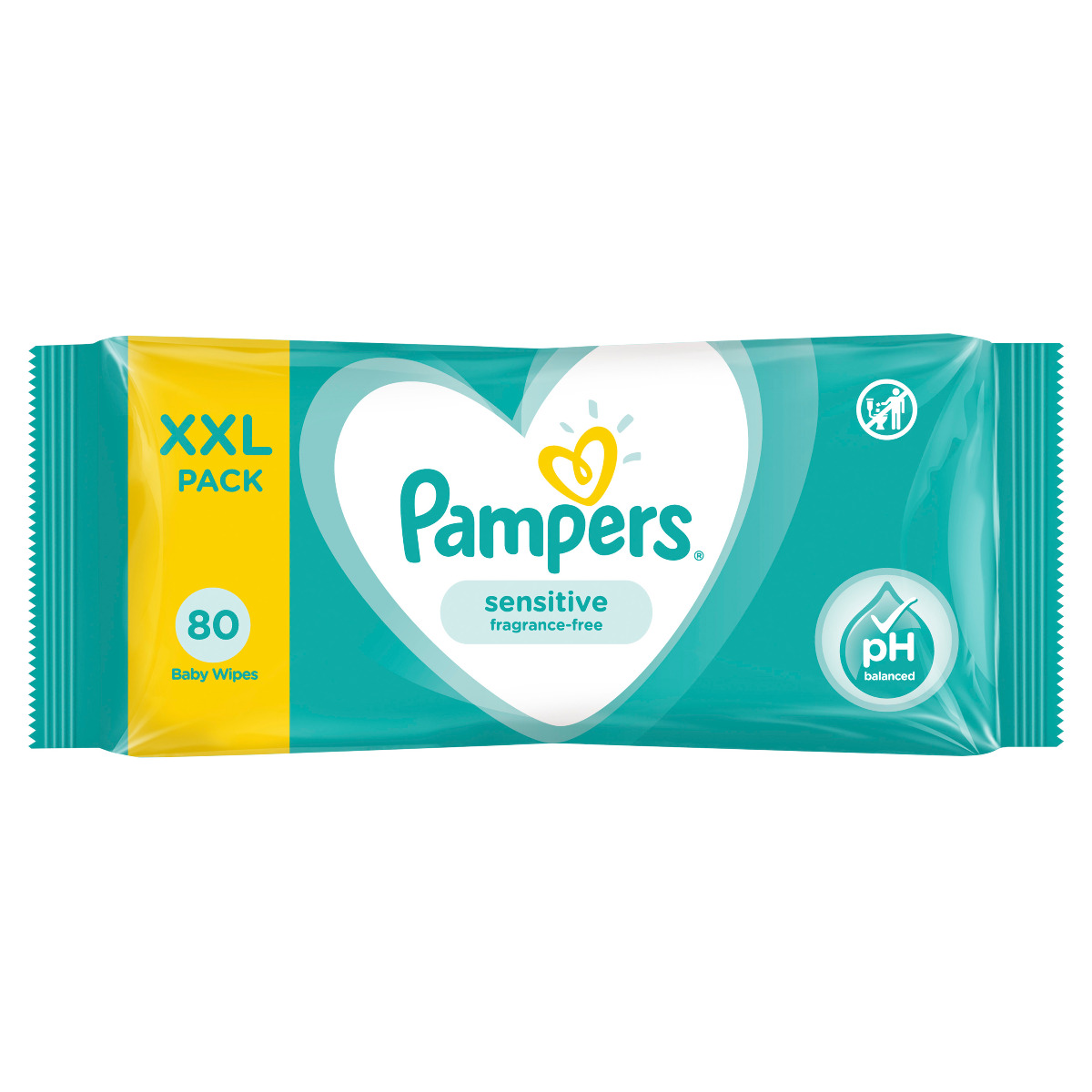 Pampers Sensitive XXL vlhčené ubrousky 80 ks Pampers