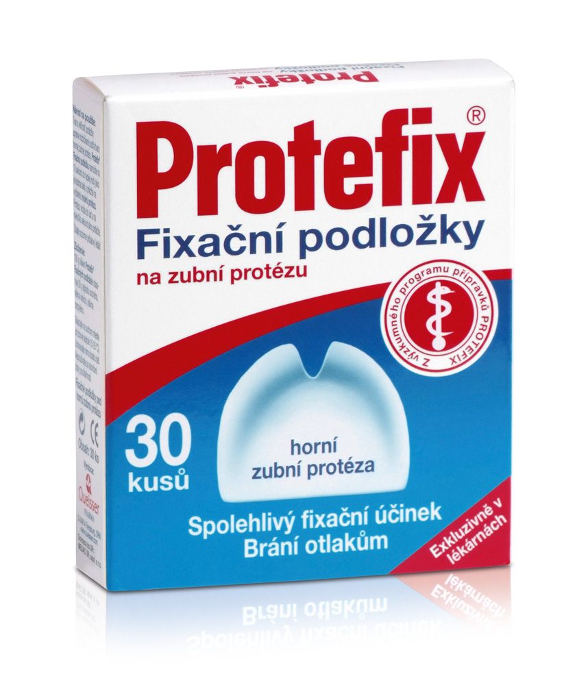 Protefix Fixační podložky na horní zubní protézu 30 ks Protefix