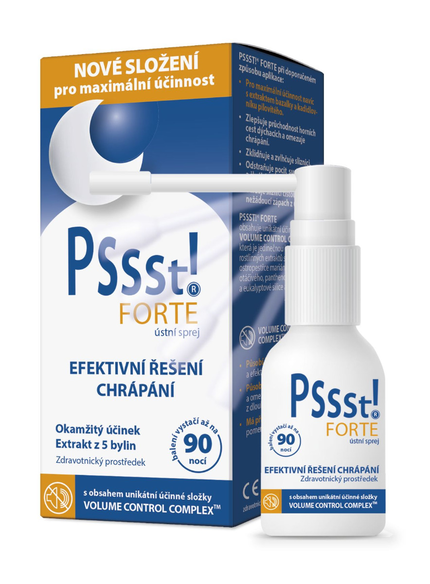 Pssst! FORTE ústní sprej proti chrápání 25 ml Pssst!