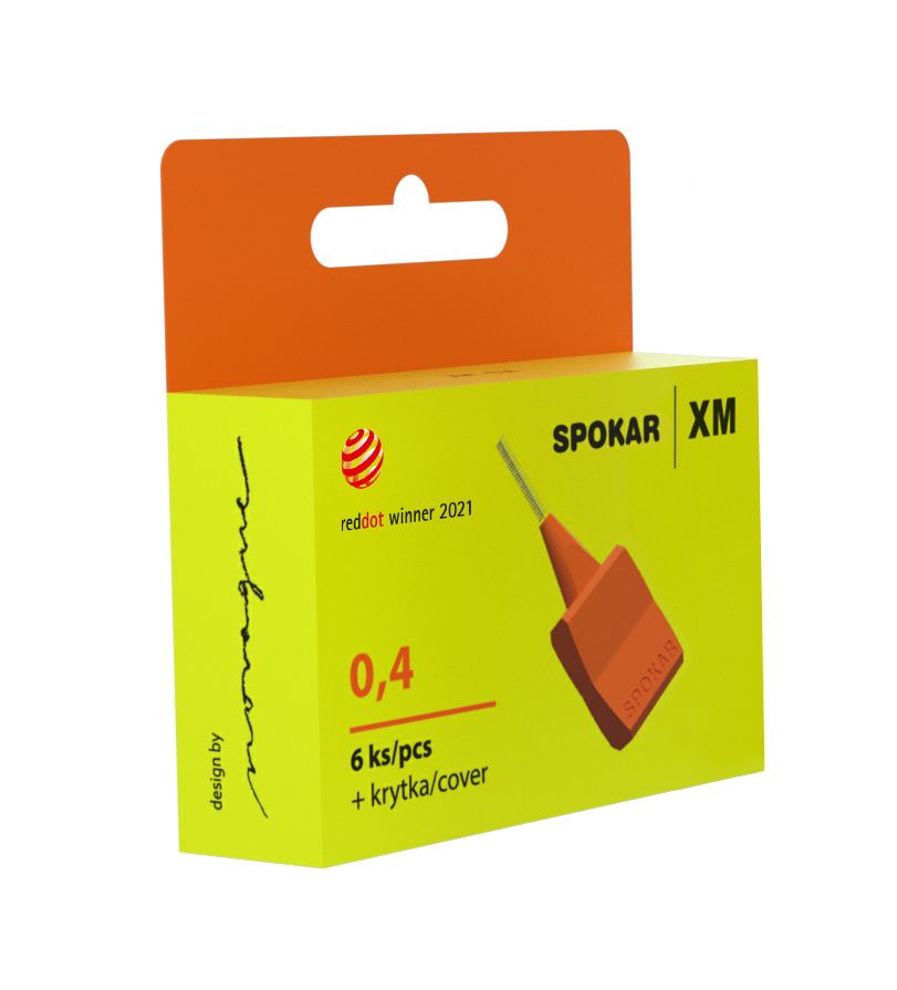 Spokar XM Mezizubní kartáčky oranžové 0.4 mm 6 ks Spokar