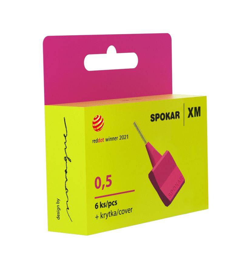 Spokar XM Mezizubní kartáčky růžové 0.5 mm 6 ks Spokar