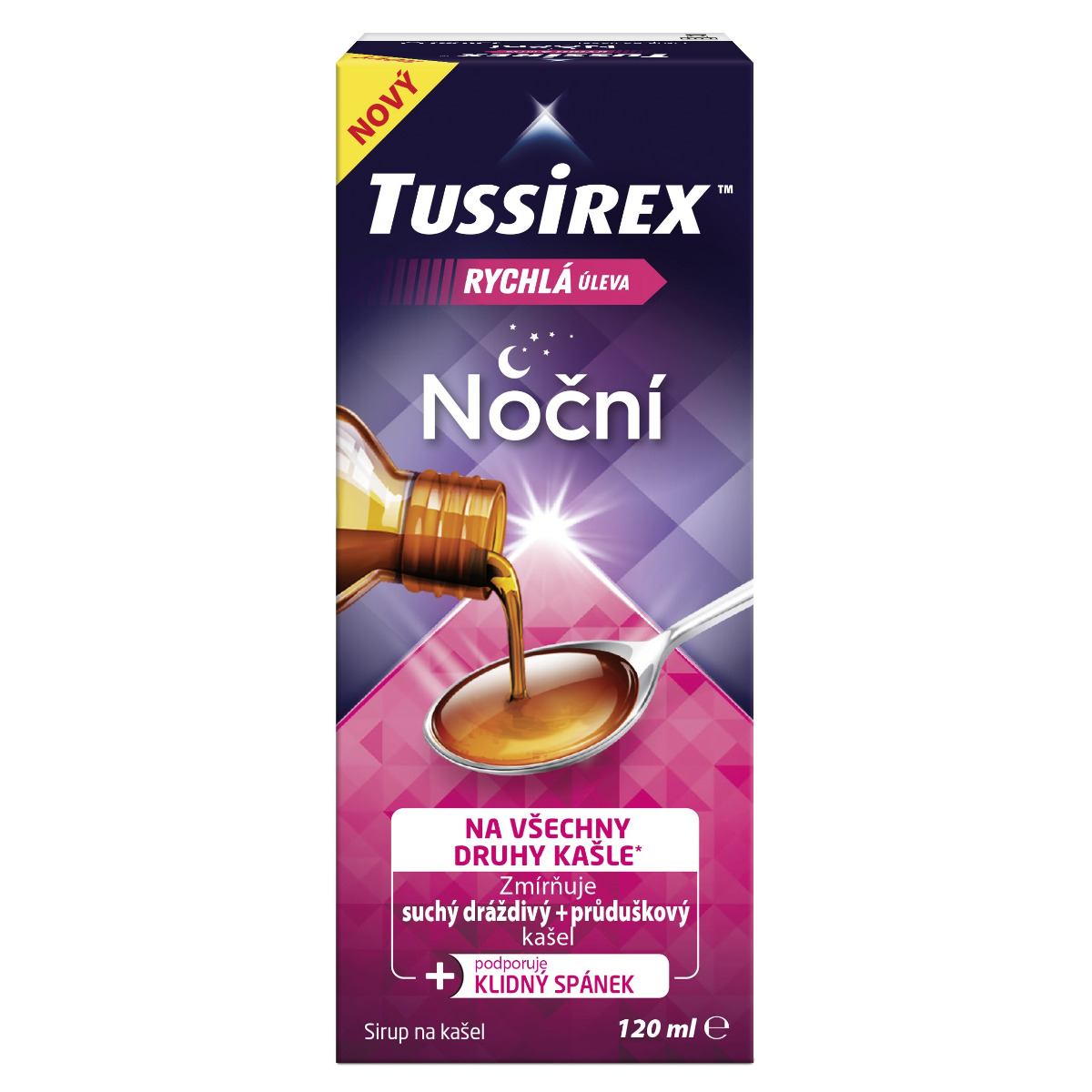 Tussirex Noční sirup 120 ml Tussirex