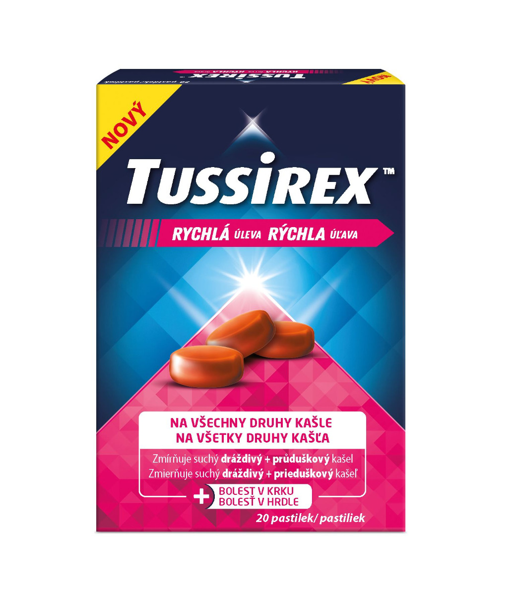 Tussirex Pastilky proti kašli 20 pastilek Tussirex