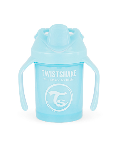 Twistshake Hrnek netekoucí učící 230 ml modrý Twistshake
