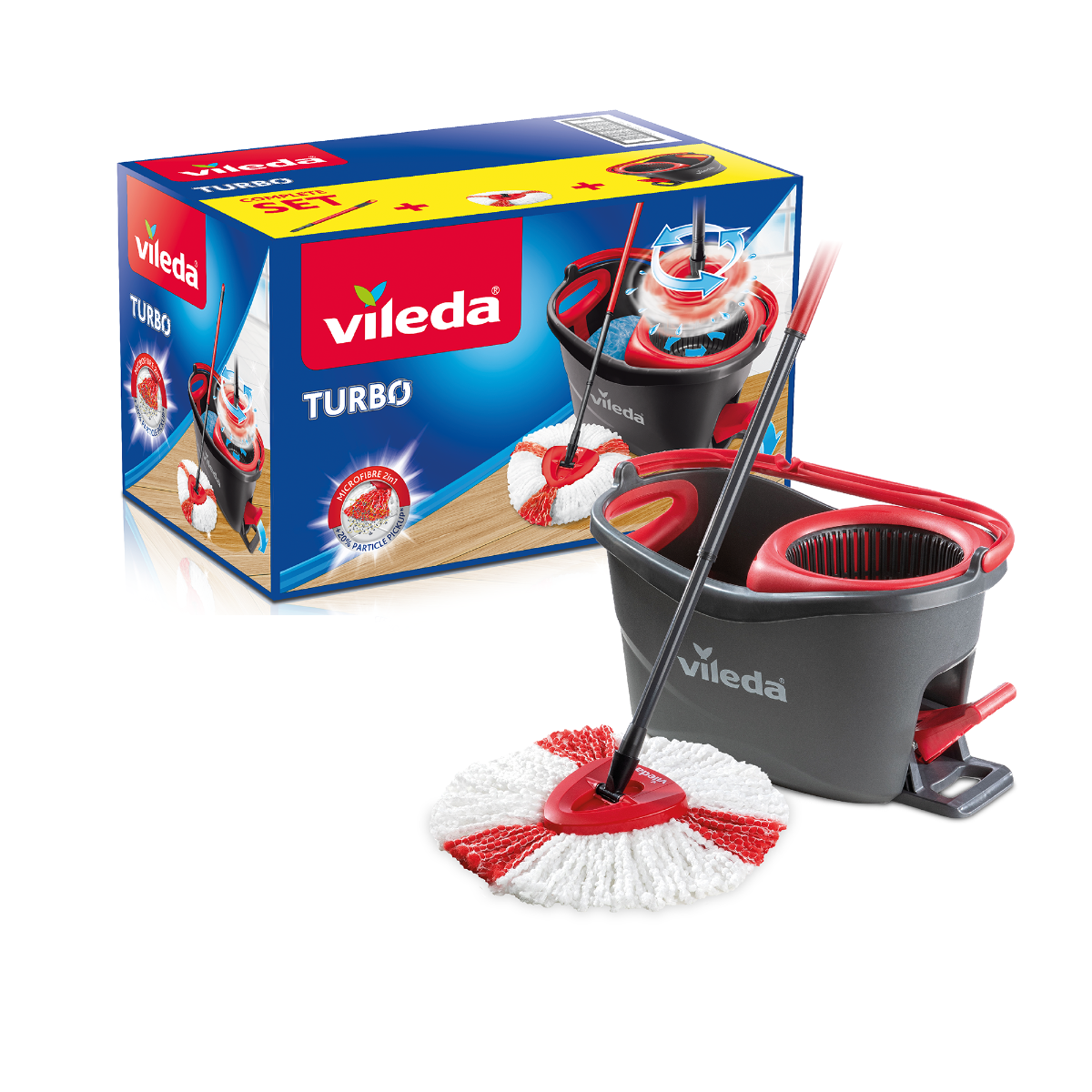 Vileda TURBO set mop + kyblík Vileda