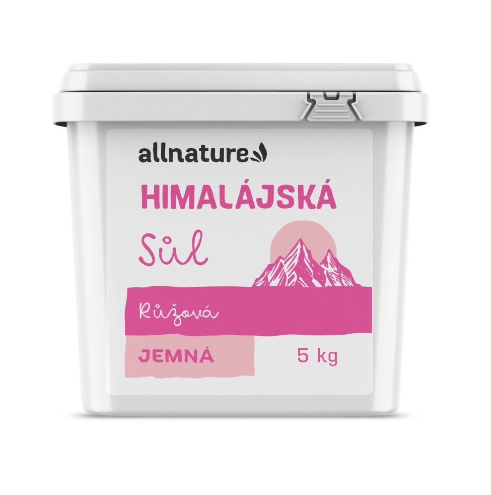 Allnature Himalájská sůl růžová jemná 5 kg Allnature