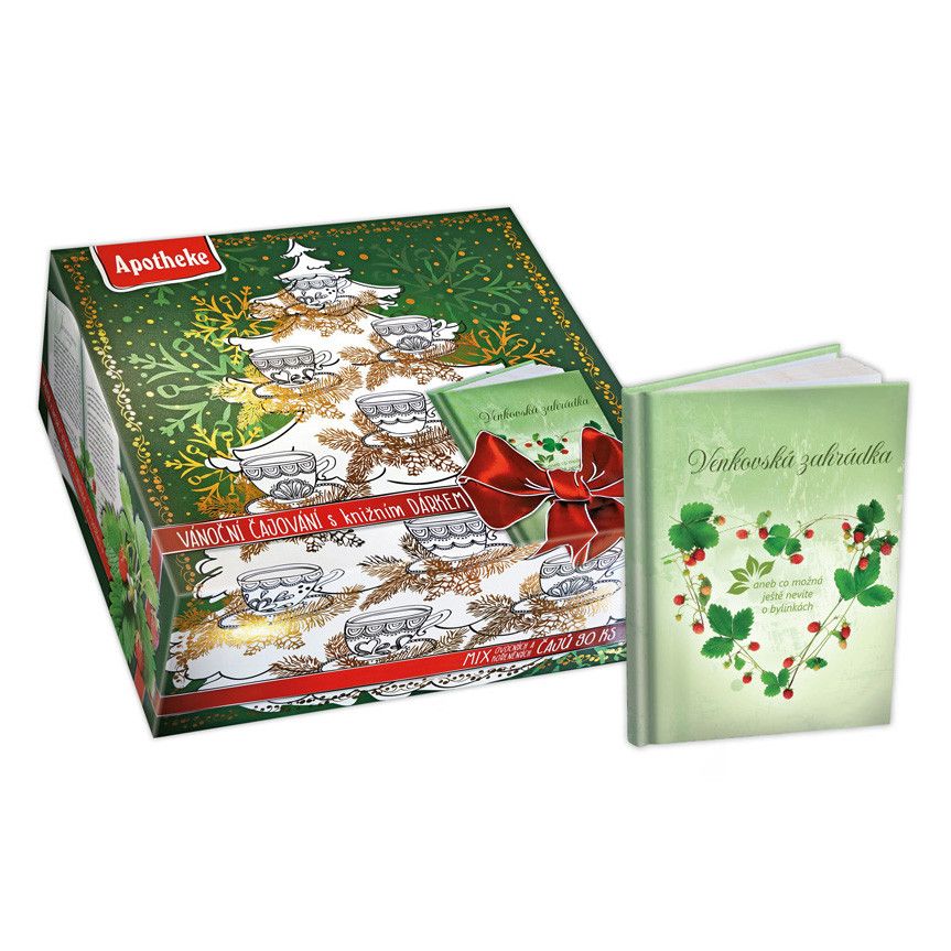 Apotheke Kolekce prémiových čajů vánoční 90x2 g + herbář Apotheke