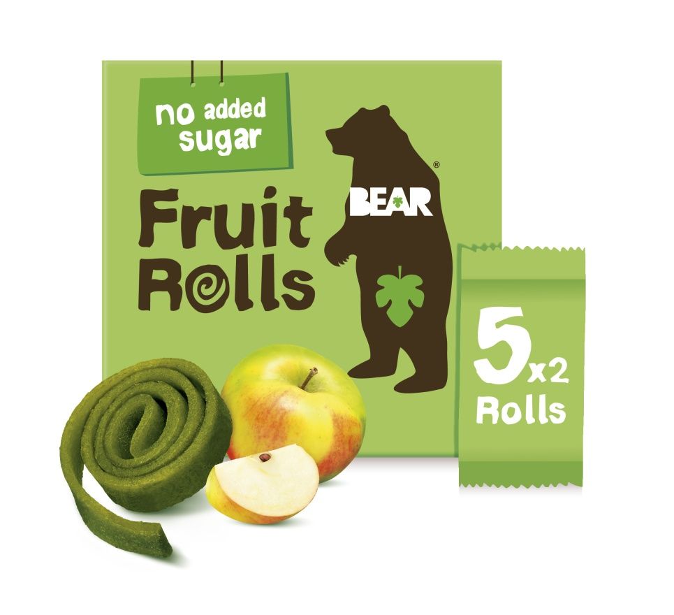 BEAR Fruit Rolls jablko ovocné rolované plátky 5x20 g BEAR