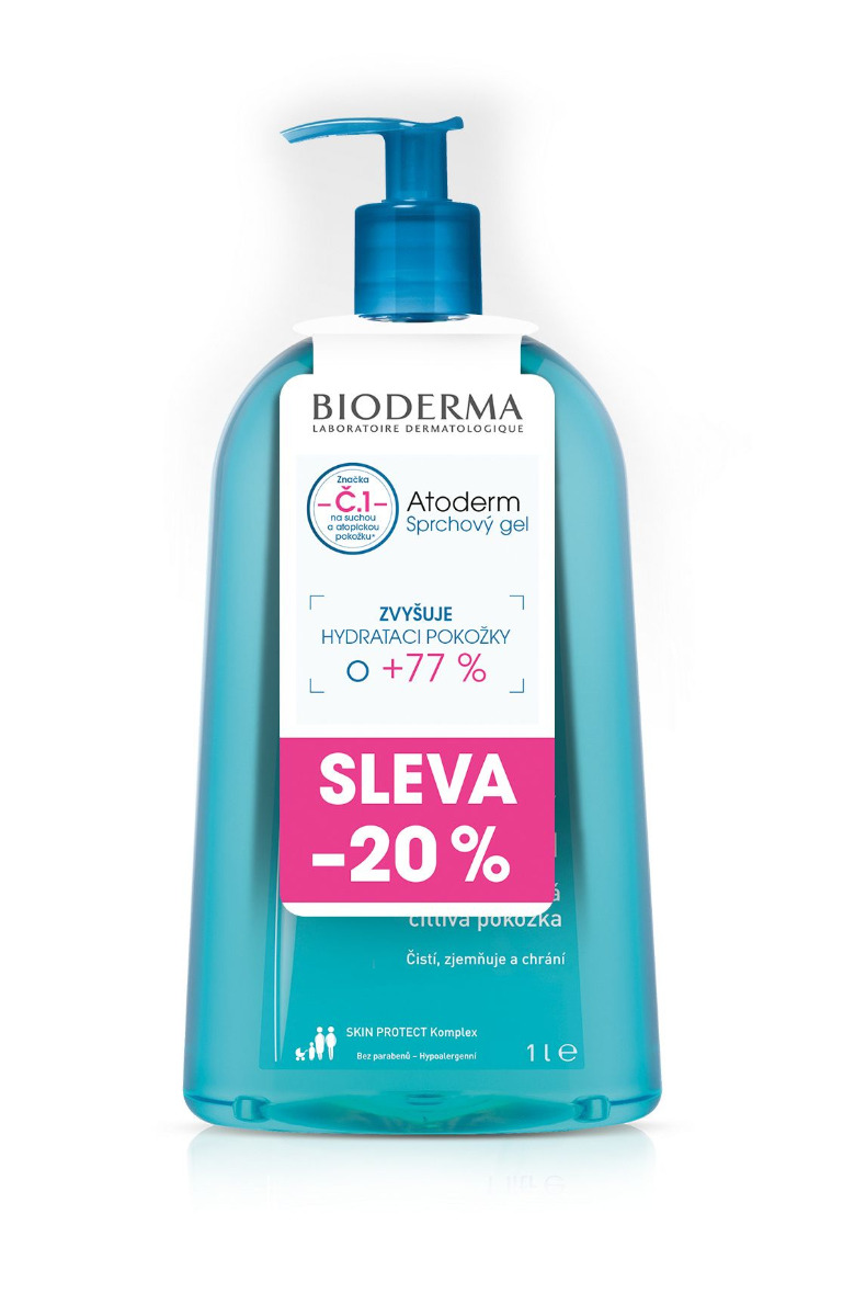 BIODERMA Atoderm Sprchový gel 1 l akce BIODERMA