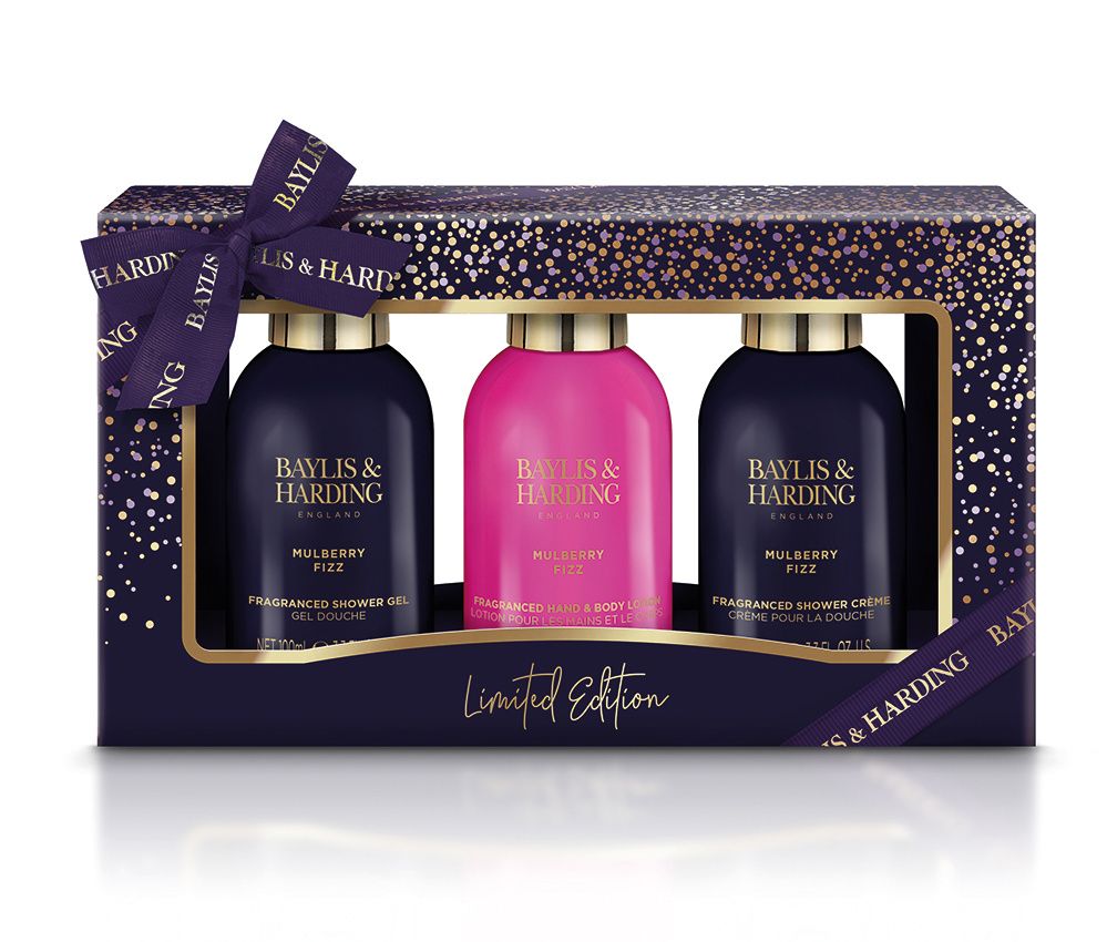 Baylis & Harding Sada péče o tělo Mulberry Fizz 3 ks Baylis & Harding