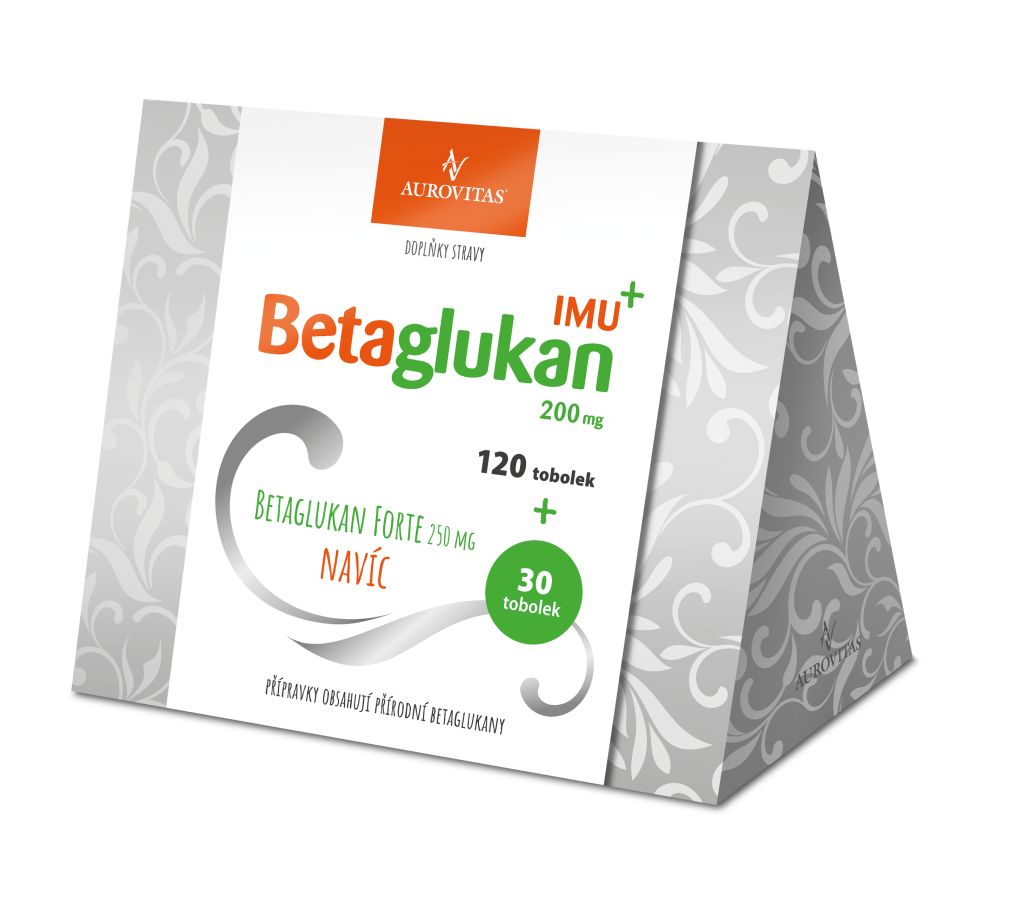 Betaglukan IMU+ 200 mg 120 tobolek + Betaglukan FORTE+ 30 tobolek Betaglukan