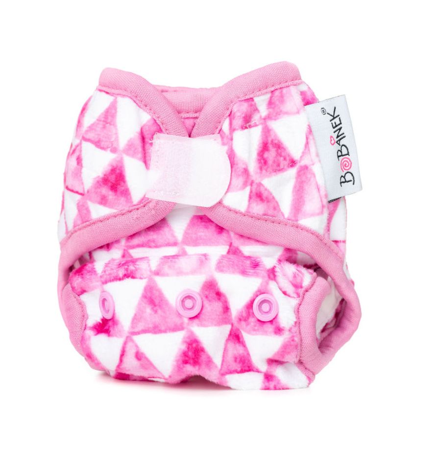 Bobánek Novorozenecké svrchní kalhotky extra jemné suchý zip 1 ks trojúhelníčky Bobánek