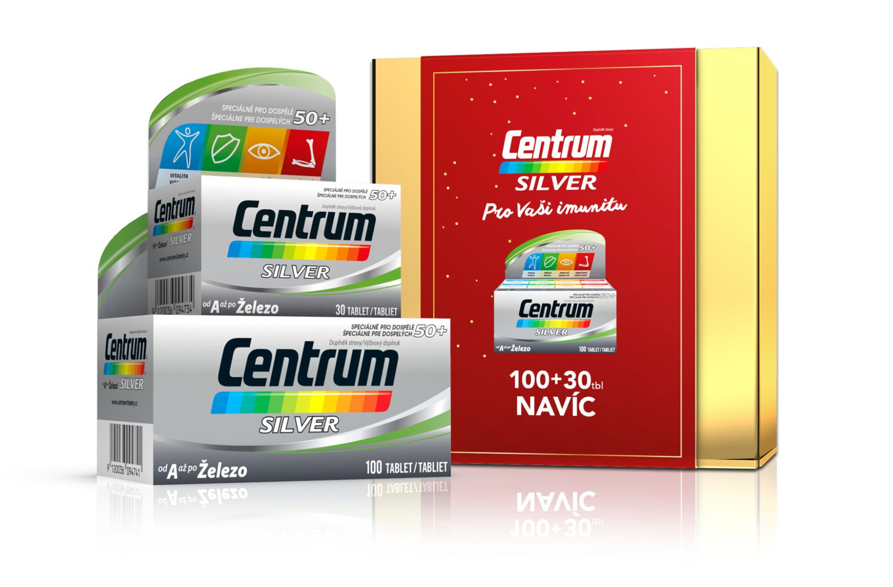 Centrum Silver 100+30 tablet vánoční balení Centrum