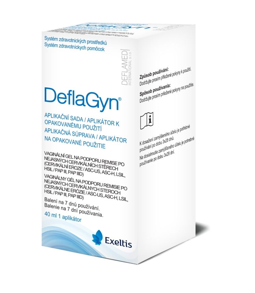 DeflaGyn Vaginální gel aplikační sada 40 ml DeflaGyn