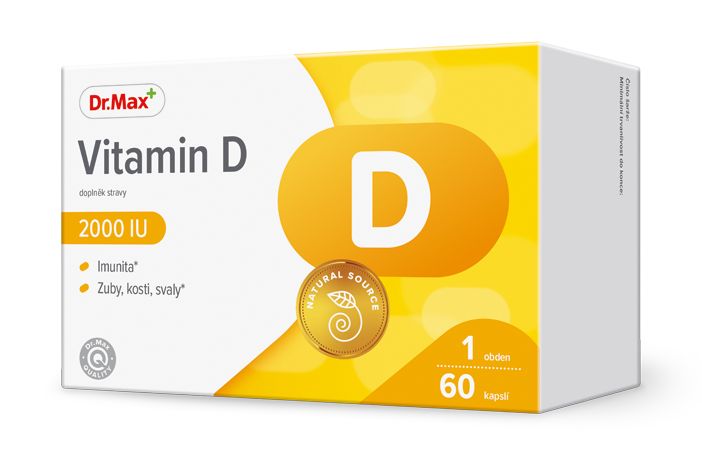 Dr.Max Vitamin D3 2000 I.U. 60 kapslí Dr.Max