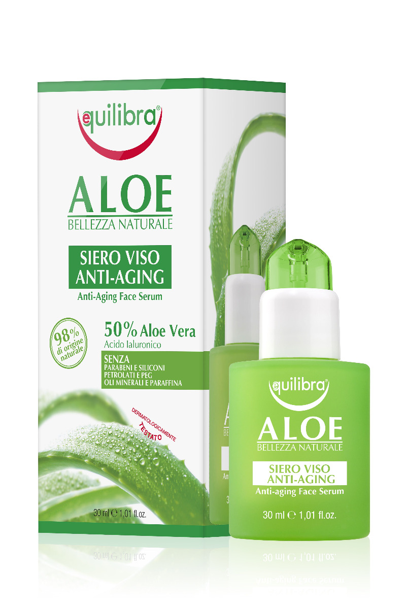 Equilibra Aloe Anti-aging Face Serum sérum proti stárnutí pleti 30 ml Equilibra