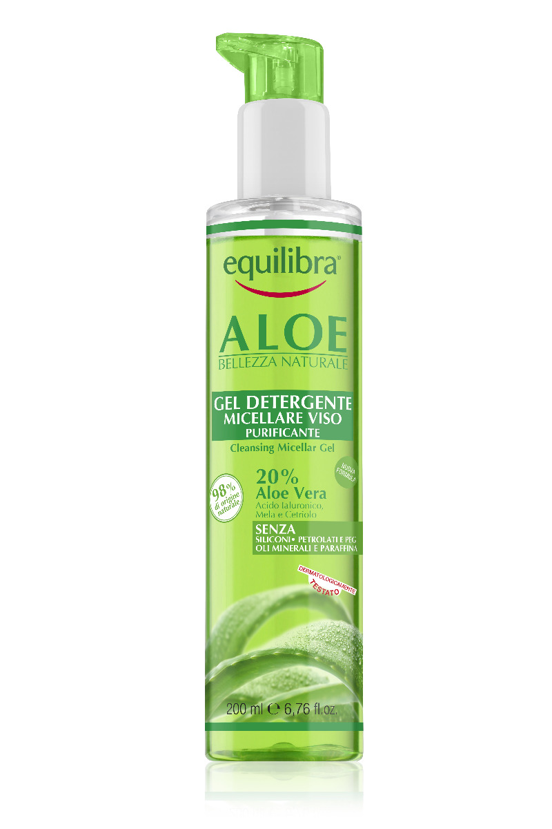 Equilibra Aloe Cleansing Micellar Gel micelární gel 200 ml Equilibra