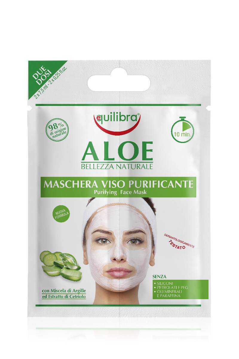 Equilibra Aloe Purifying Face Mask čisticí pleťová maska 2x7