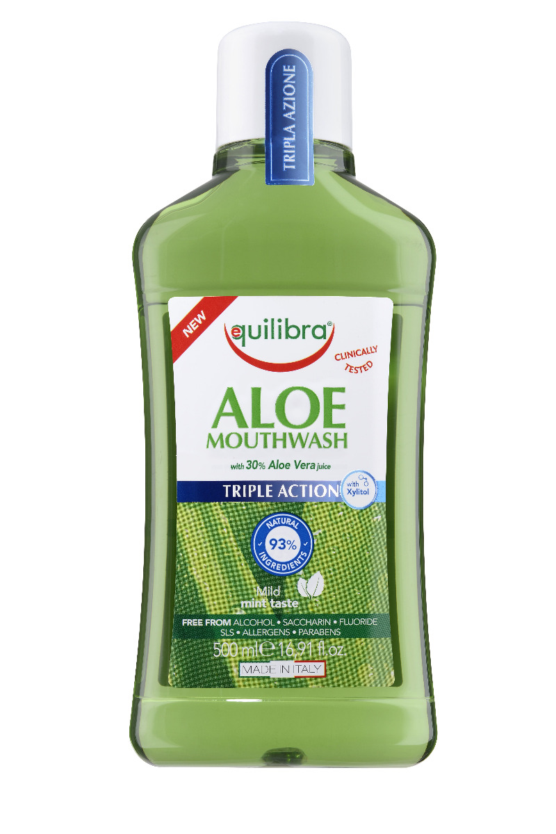 Equilibra Aloe Triple Action ústní voda 500 ml Equilibra