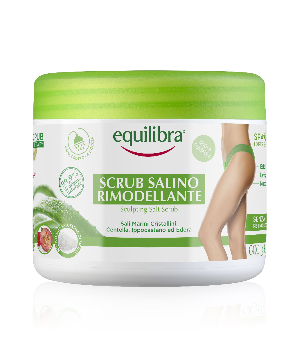 Equilibra Sculpting Salt Scrub tělový peeling 600 g Equilibra