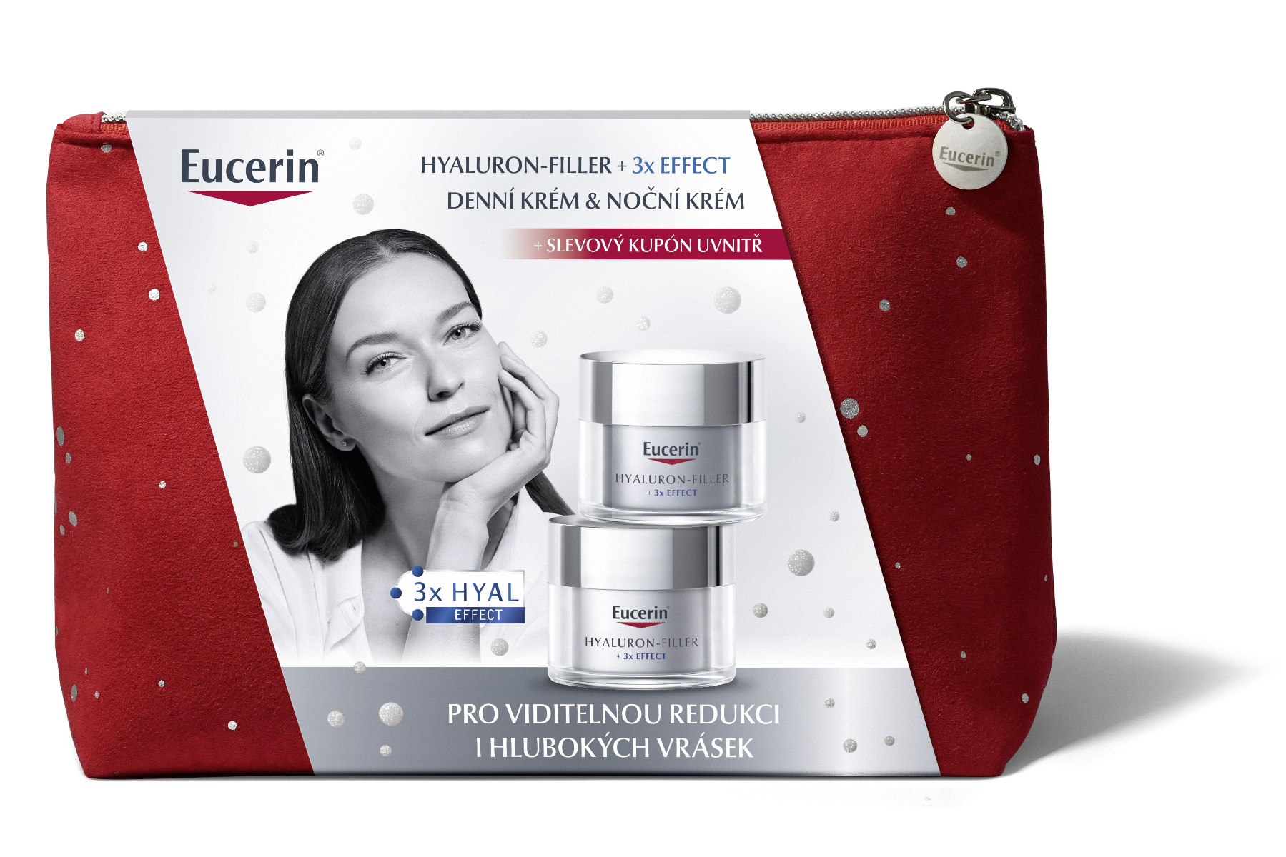 Eucerin Hyaluron-Filler + 3x Effect vánoční kazeta 2021 Eucerin