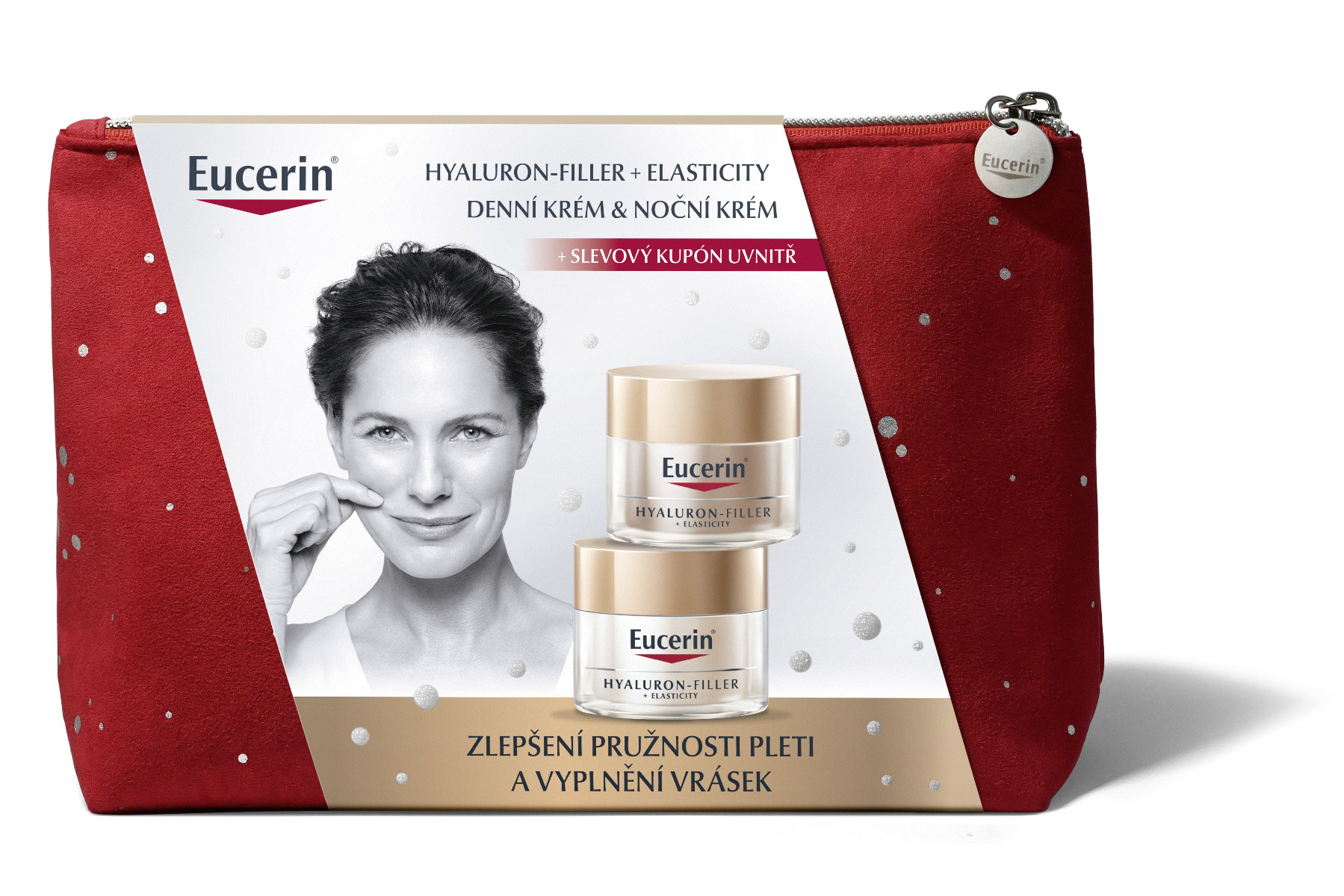 Eucerin Hyaluron-Filler + Elasticity vánoční kazeta 2021 Eucerin