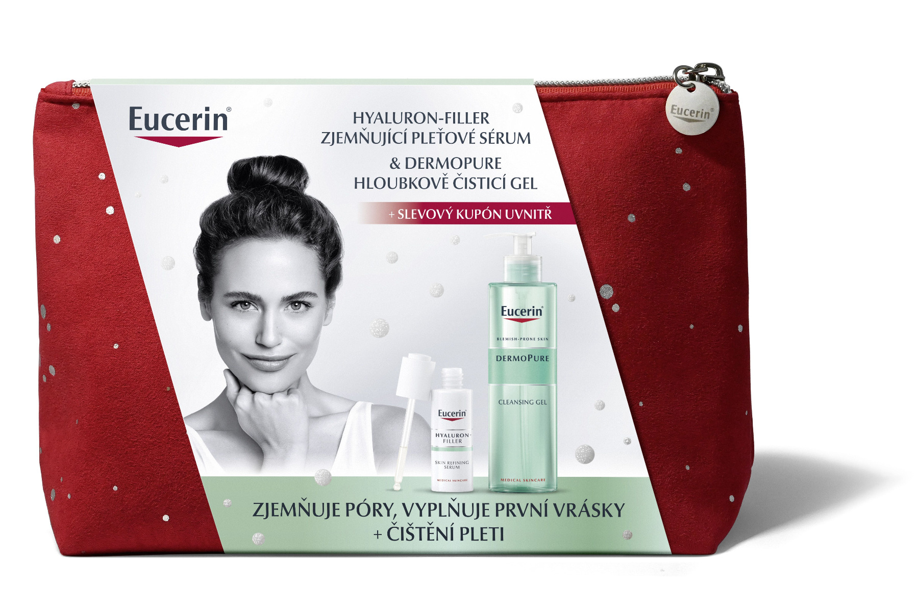 Eucerin Hyaluron-Filler sérum vánoční kazeta 2021 Eucerin