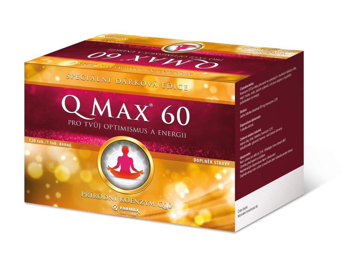 Farmax Q Max 60 dárkové balení 120 tobolek Farmax