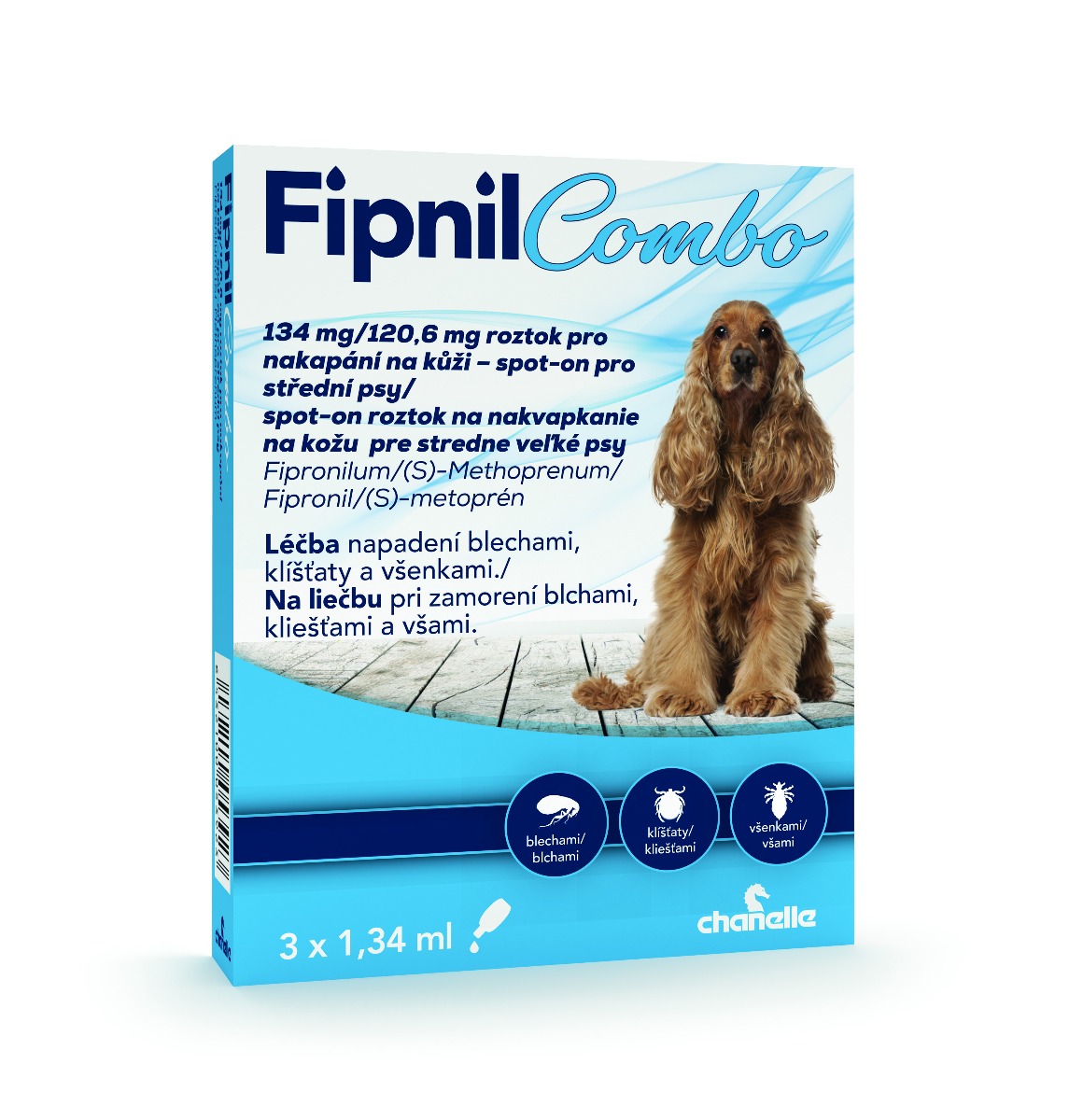 Fipnil Combo 134/120.6 mg spot-on Dog M 3x1