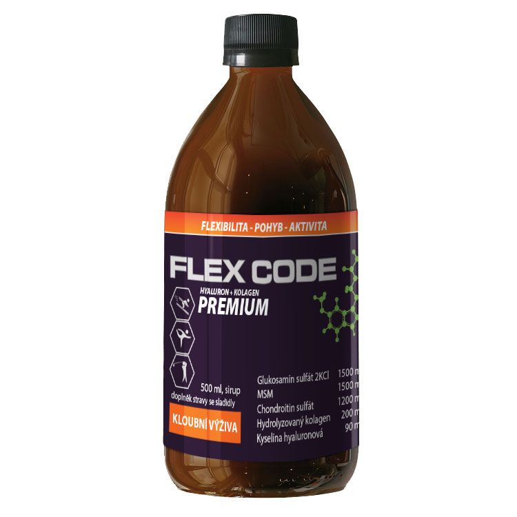 Flex Code Premium Hyaluron + Kolagen 500 ml Flex Code