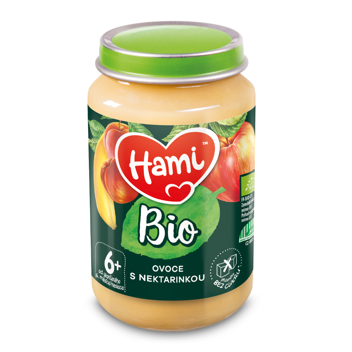 Hami BIO Ovocný příkrm Ovoce s nektarinkou 6m+ 190 g Hami