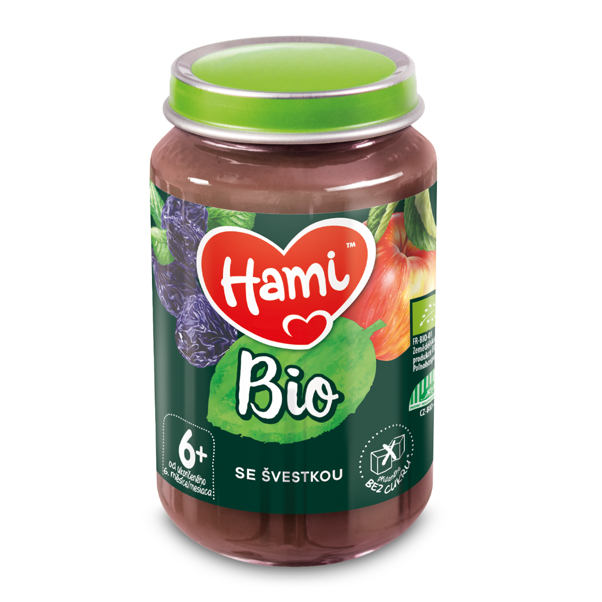 Hami BIO Ovocný příkrm se švestkou 6m+ 190 g Hami