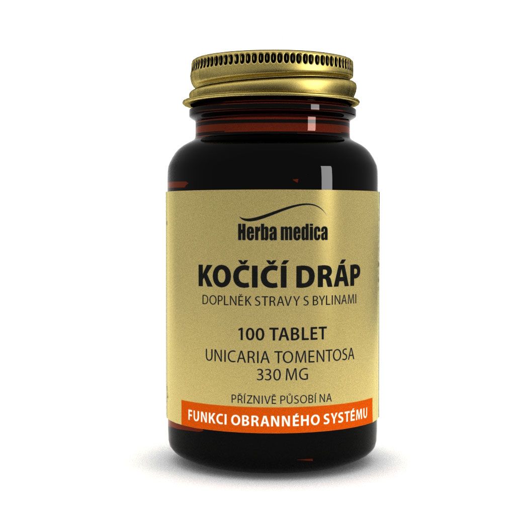 Herbamedica Kočičí dráp Vilcacora 330 mg 100 tablet Herbamedica