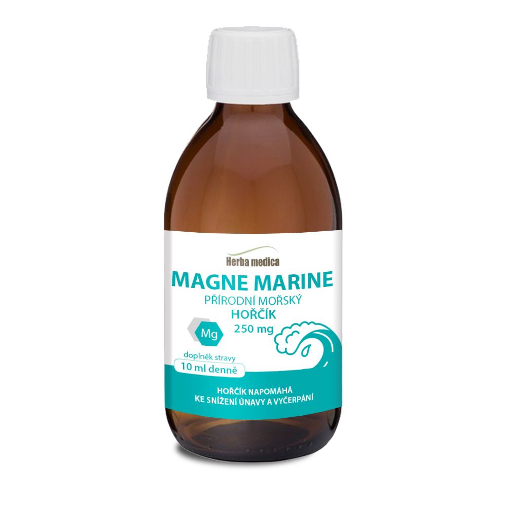 Herbamedica Magne Marine přírodní mořský hořčík 250 ml Herbamedica