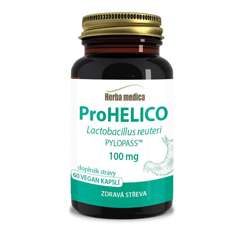 Herbamedica ProHelico Lactobacillus reuteri 60 kapslí Herbamedica