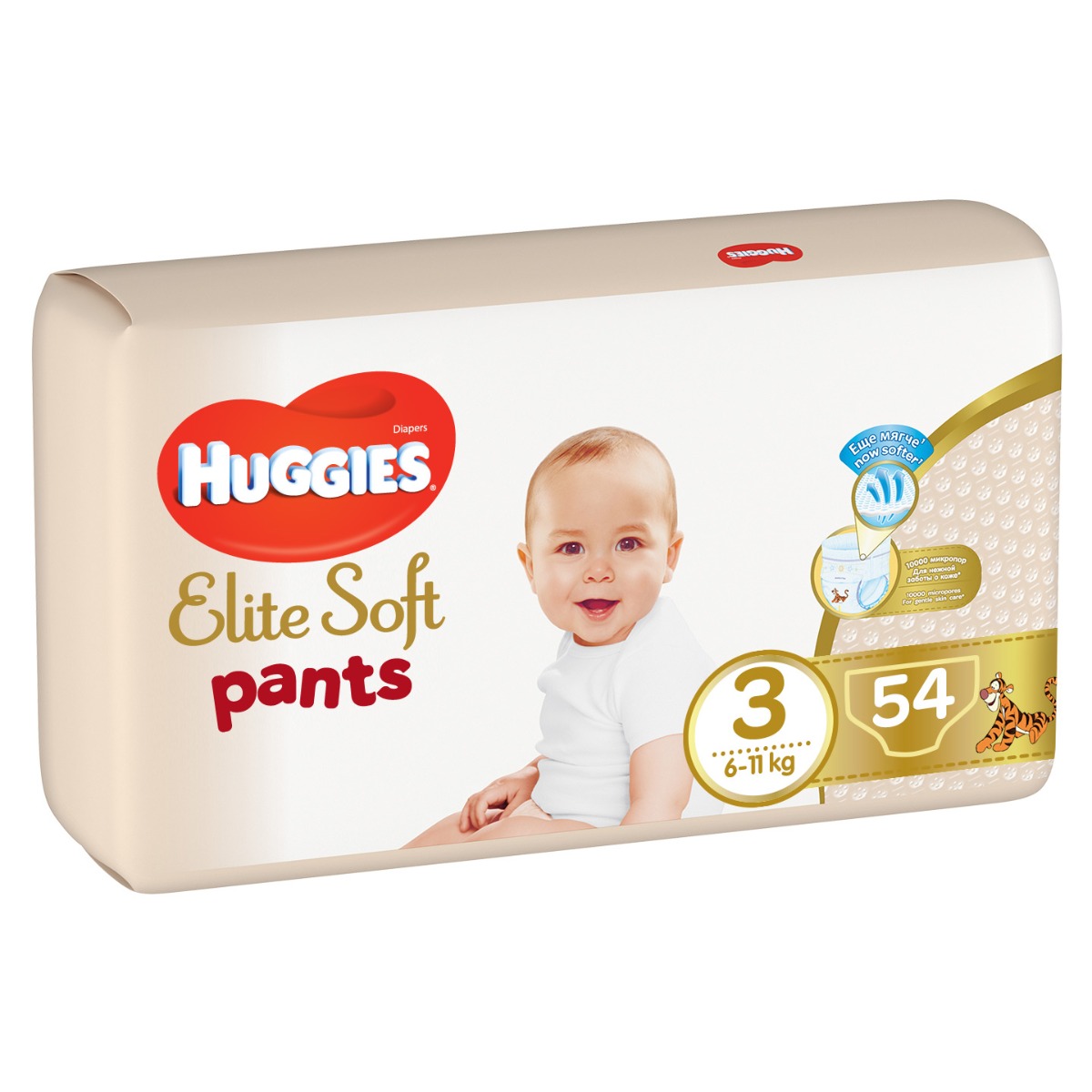 Huggies Elite Soft Pants 3 6–11 kg 54 ks Huggies