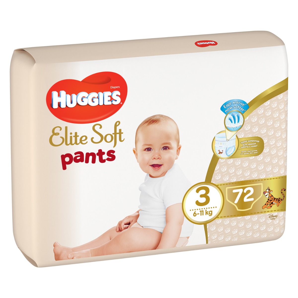 Huggies Elite Soft Pants 3 6–11 kg 72 ks Huggies