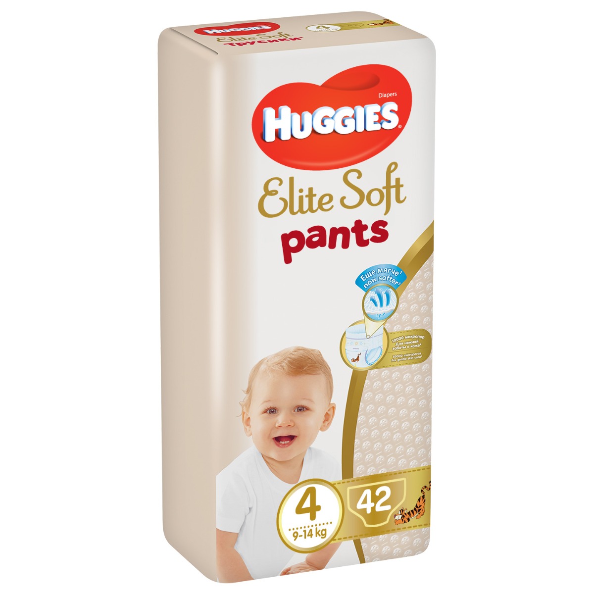 Huggies Elite Soft Pants 4 9–14 kg 42 ks Huggies