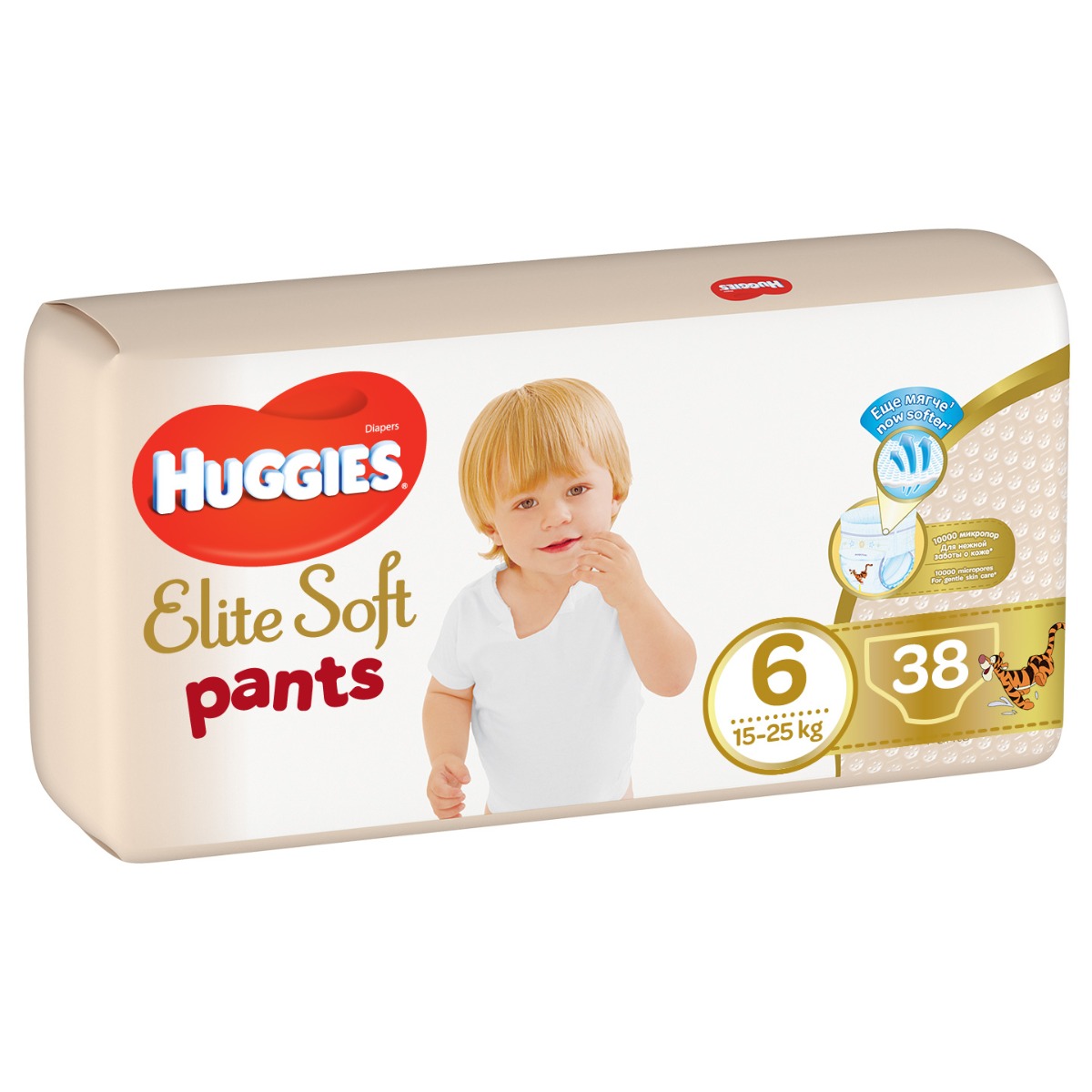 Huggies Elite Soft Pants 6 XXL 15–25 kg 38 ks Huggies