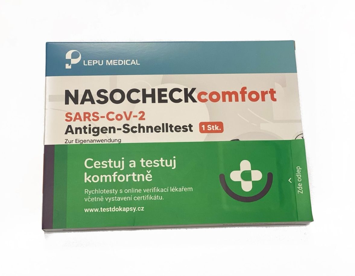 Lepu TEST DO KAPSY antigenní rychlotest s certifikátem 1 ks Lepu