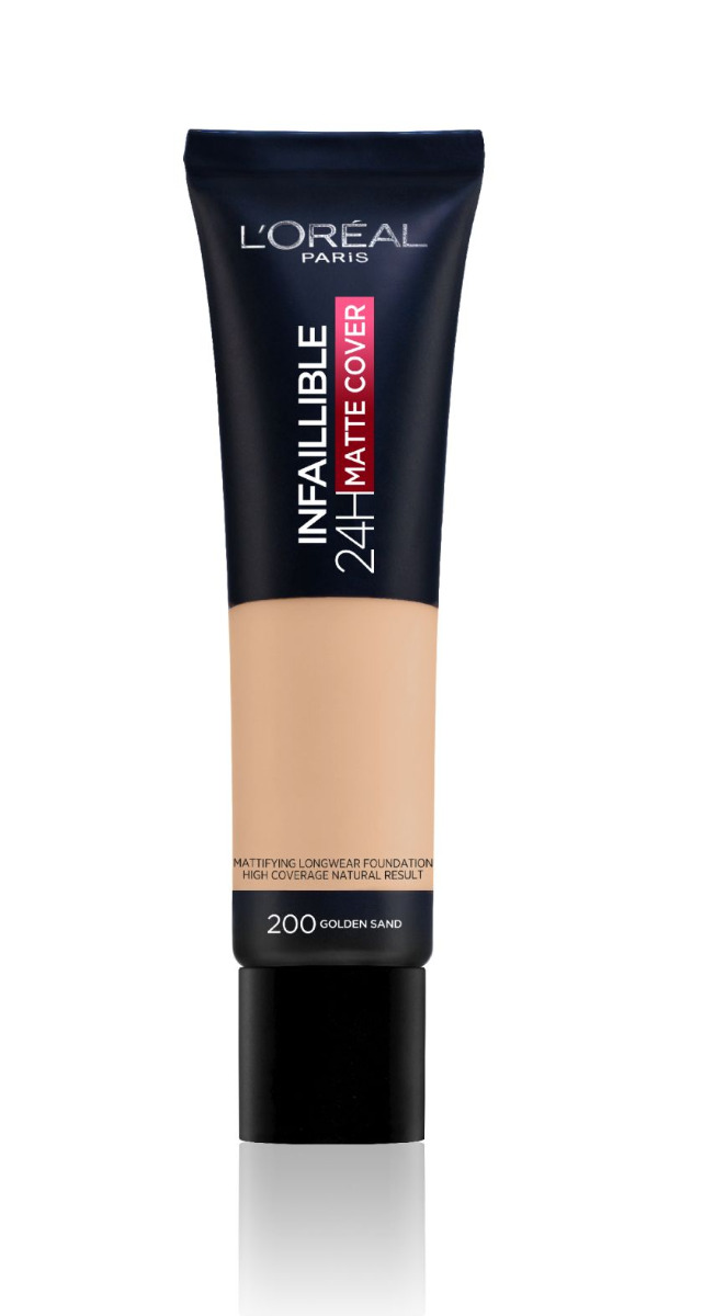 Loréal Paris Infaillible 24H Matte Cover odstín 200 Golden Sand dlouhotrvající make-up 30 ml Loréal Paris