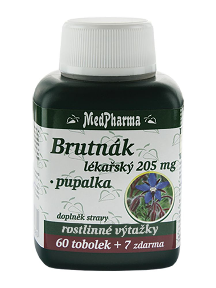 Medpharma Brutnák lékářský 205 mg + pupalka 67 tobolek Medpharma