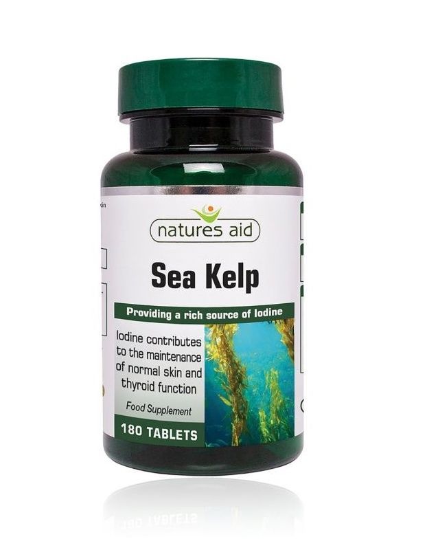 Natures Aid Jód z mořského kelpu 180 tablet Natures Aid