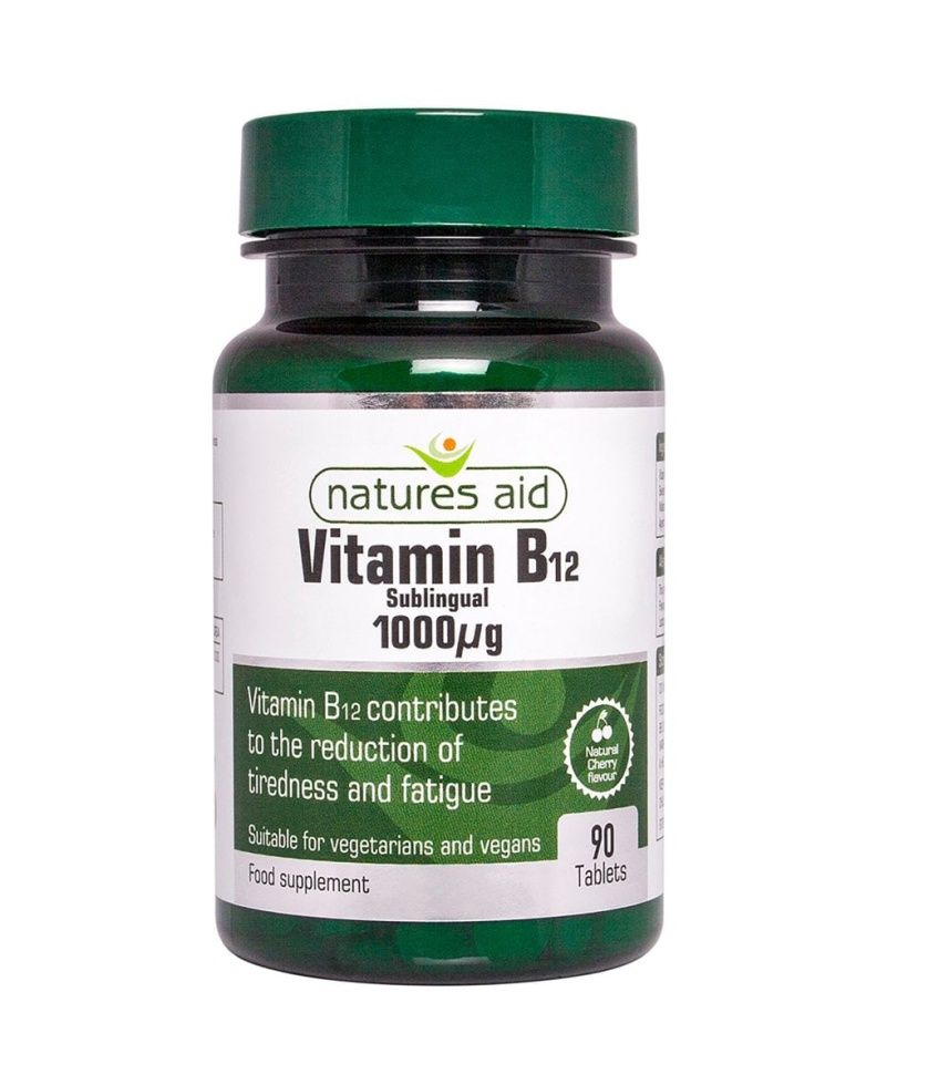 Natures Aid Vitamin B12 1000 mcg 90 tablet Natures Aid