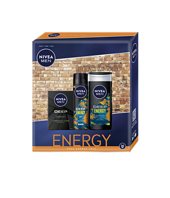 Nivea MEN Deep Energy BOX vánoční balení Nivea