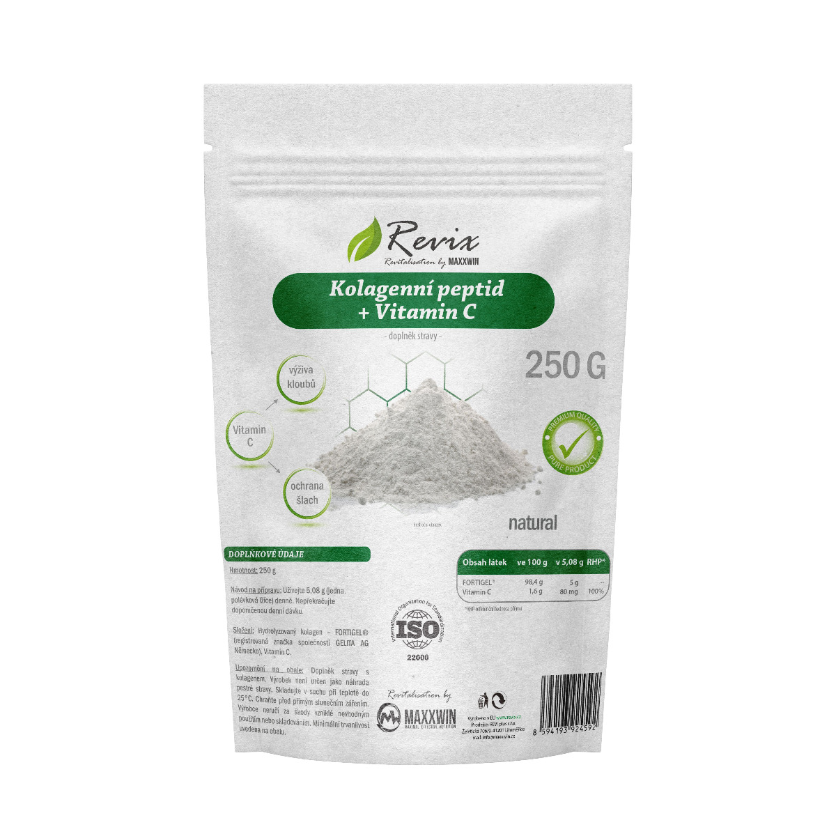 Revix Kolagenní peptid natural 250 g Revix