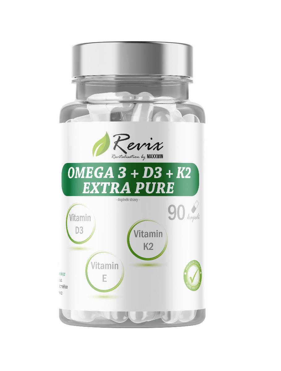 Revix Omega 3 + D3 + K2 + E 90 kapslí Revix