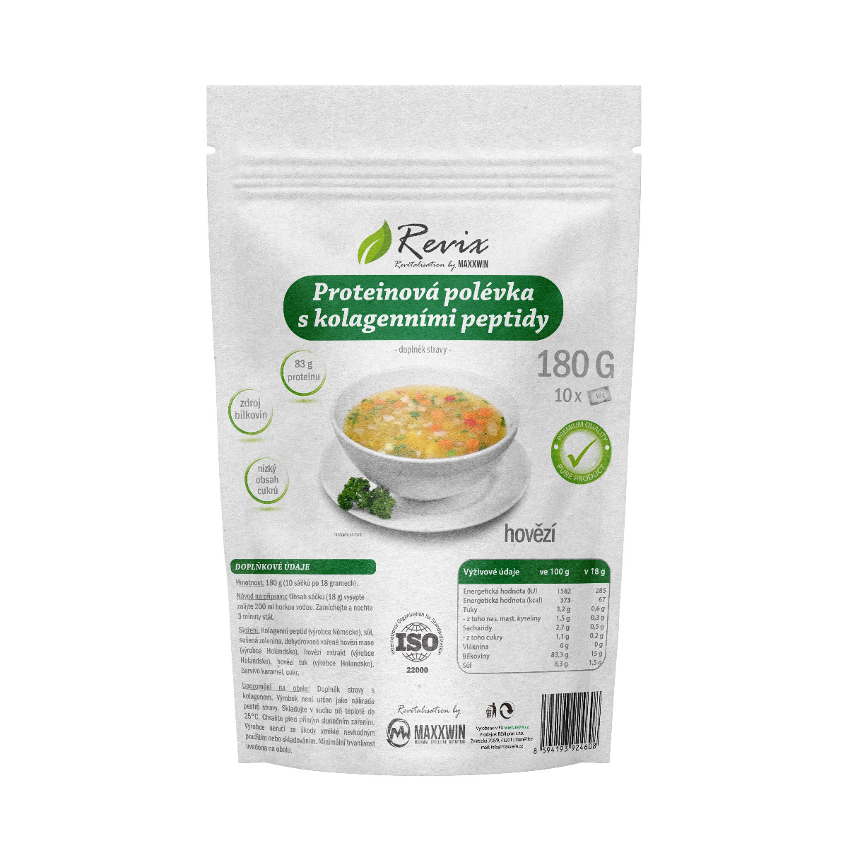 Revix Proteinová polévka s kolagenními peptidy 180 g Revix