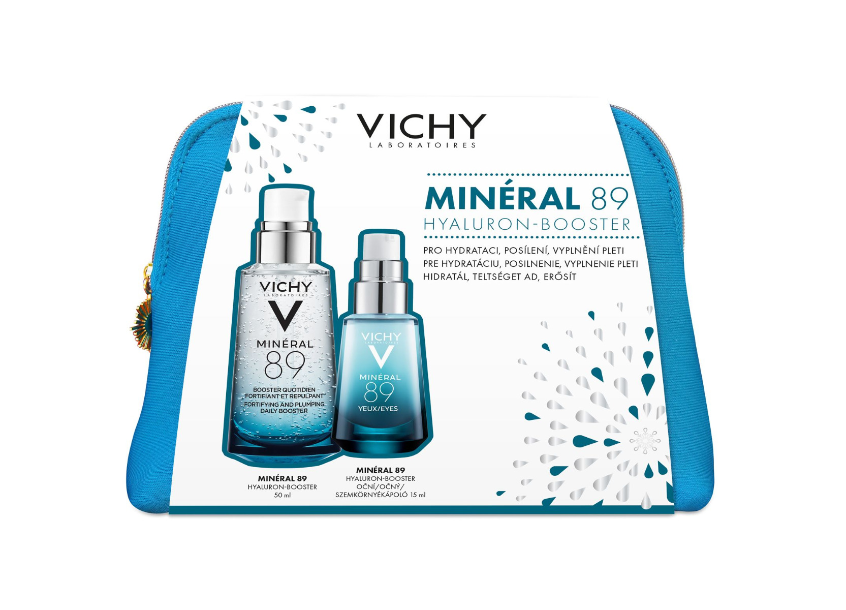 Vichy Minéral 89 Hyaluron-Booster vánoční balíček 2021 Vichy